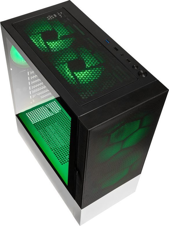Kolink Observatory MX Mesh ARGB Case, Black and White, Midi Tower - Thumbnail 2