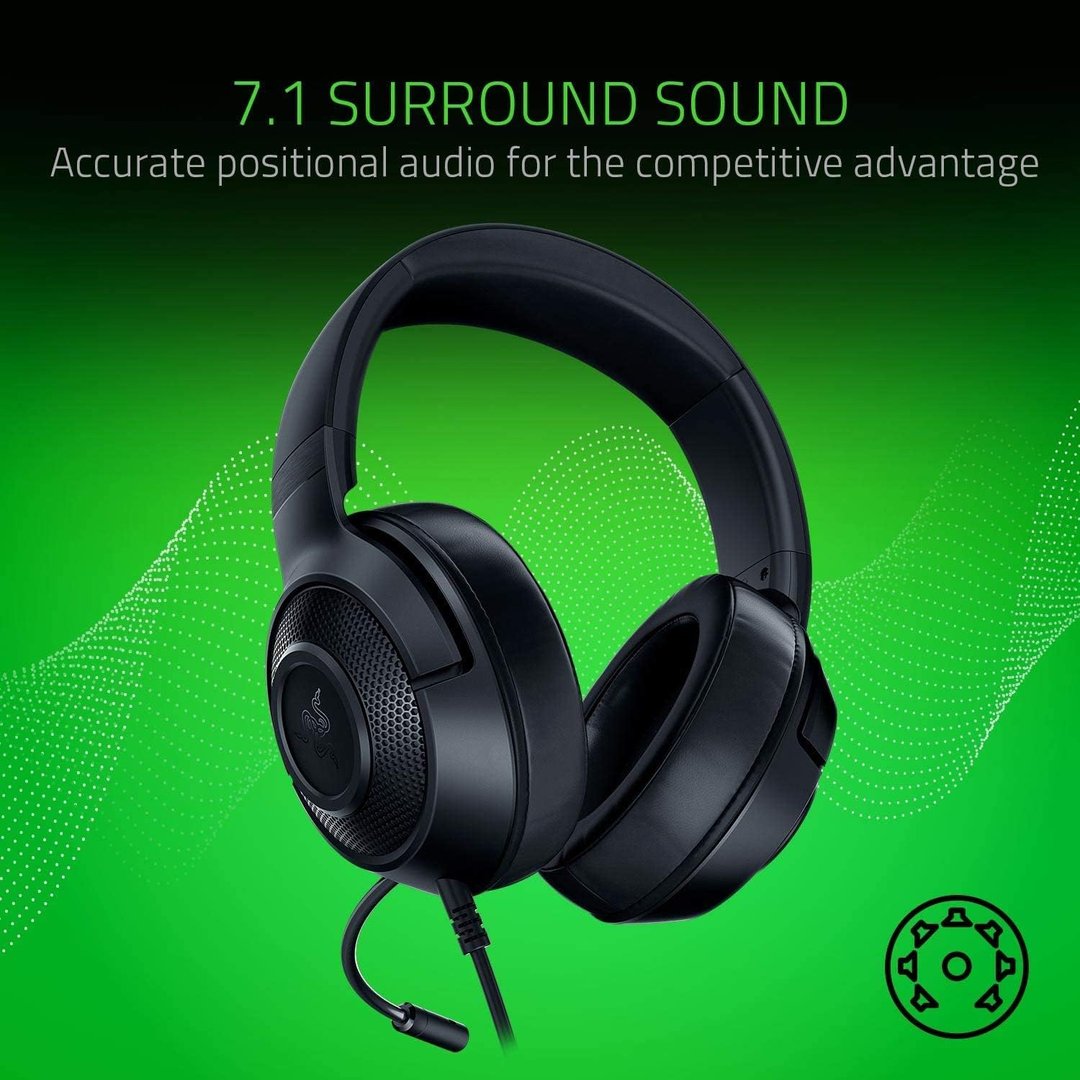 Razer Kraken X Lite Gaming Overear Wired Headphones - Thumbnail 3