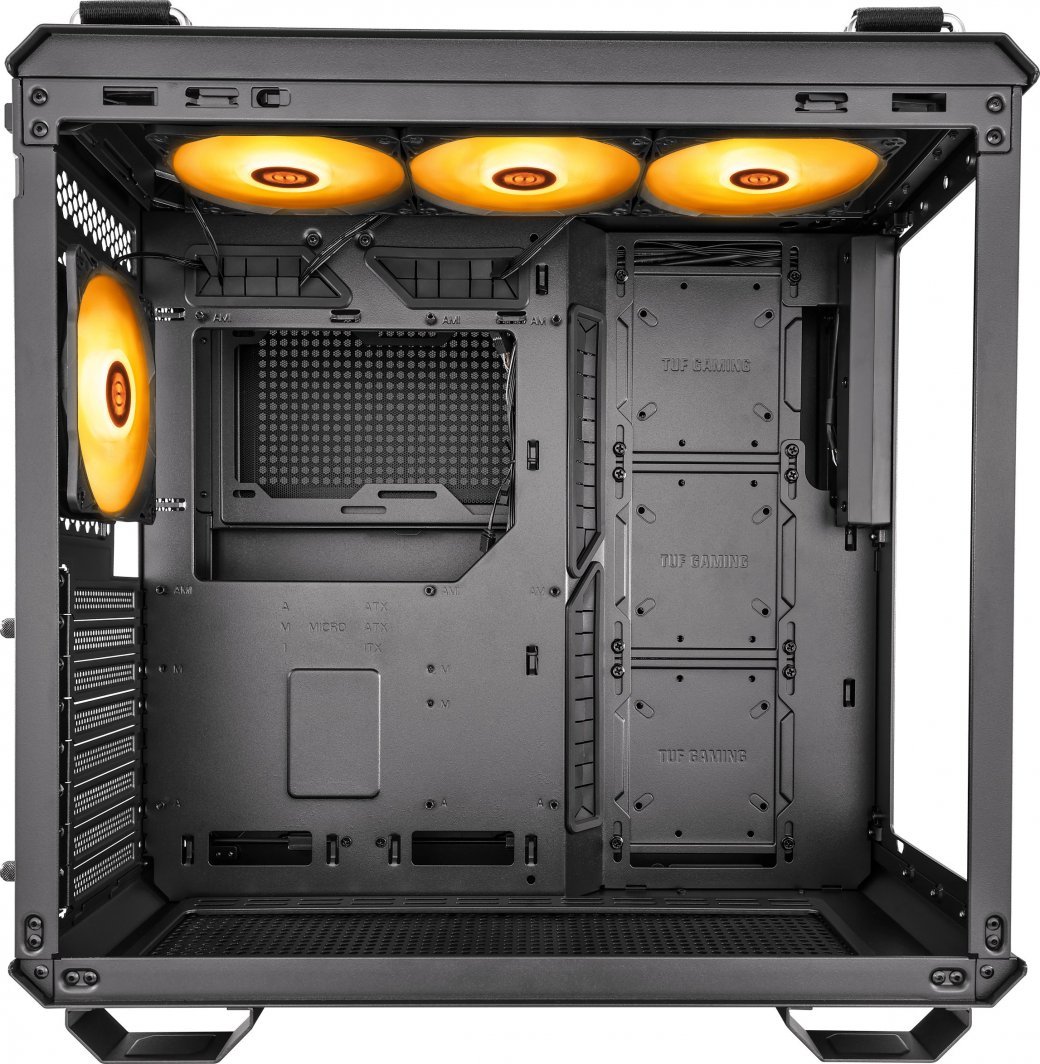 Asus TUF Gaming GT502 PLUS TG ARGB Case, Black, Midi Tower - Thumbnail 3