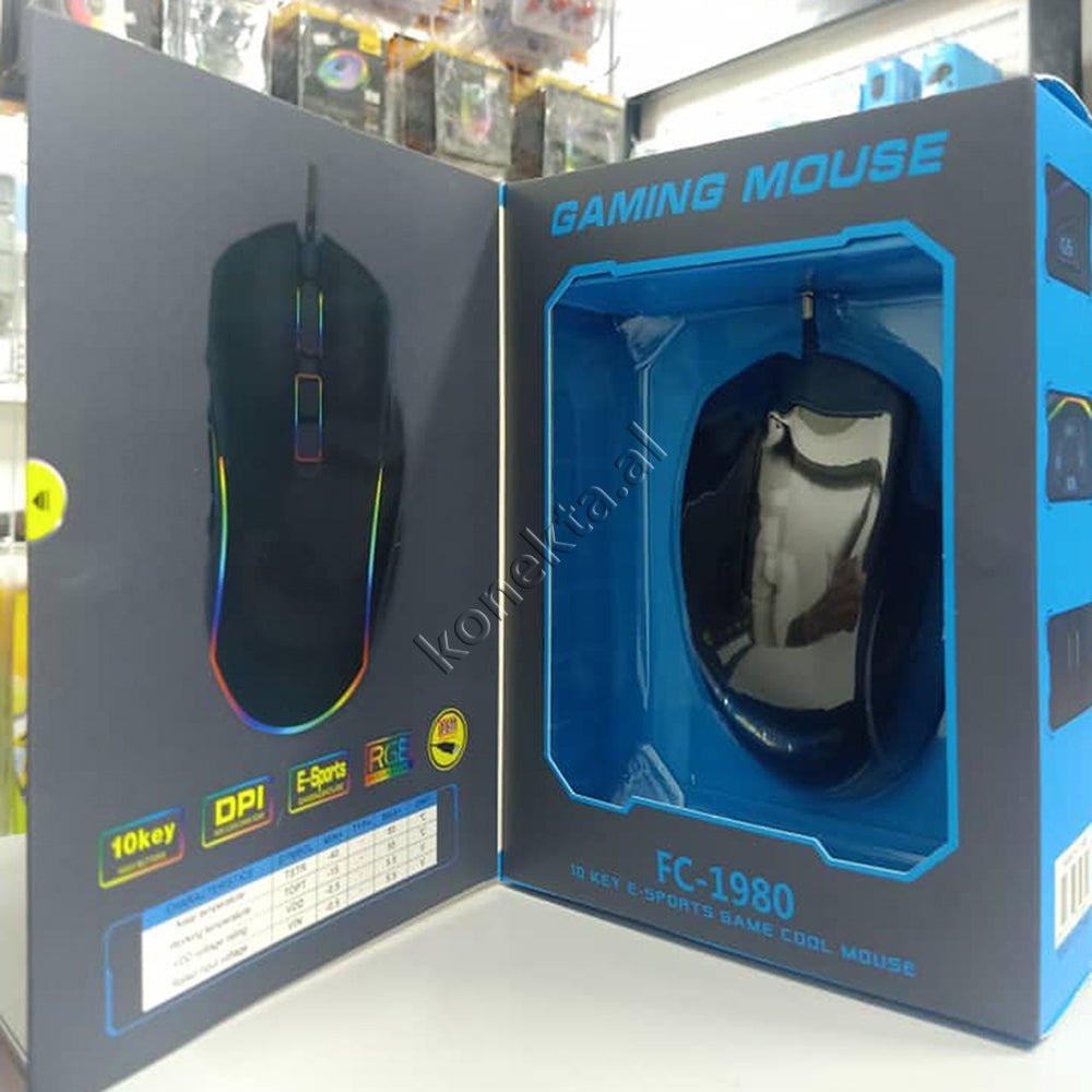 tjetertjeter Gaming Mouse, Black, RGB Lighting - Thumbnail 6