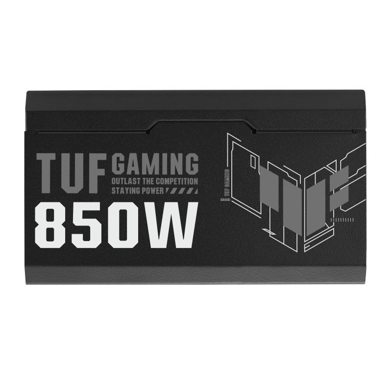 ASUS TUF Gaming Power Supply, 850W, Gold, 24-pin ATX, Black - Thumbnail 5