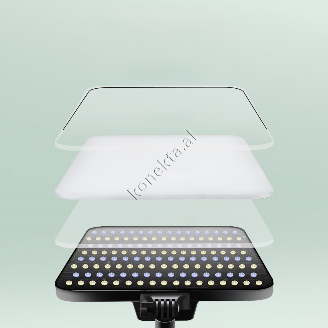 tjetertjeter Trekembesh Tripod Me Drite LED 20" Me Super Ndriçim 100W - Thumbnail 2