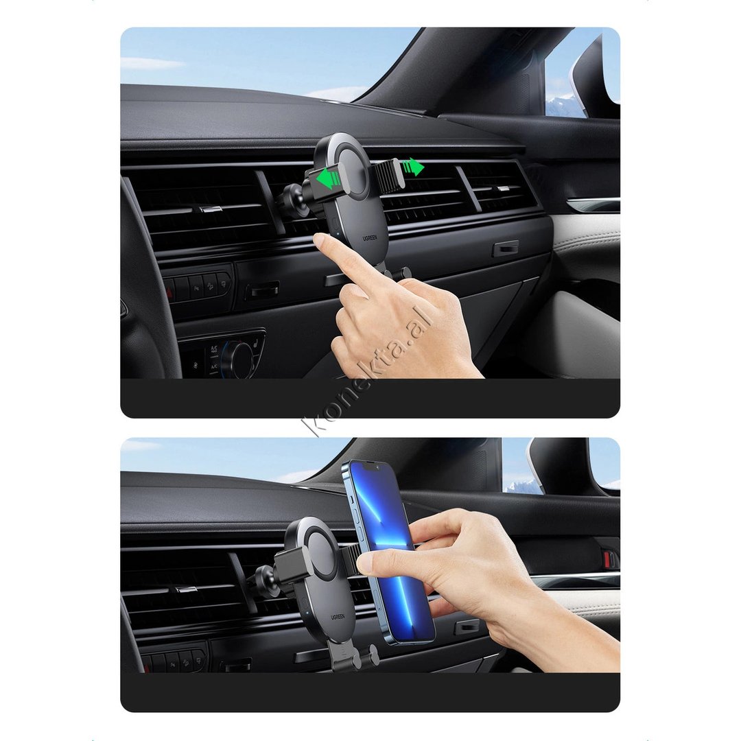 UGreen Mbajtese Celulari Per Makine Me Karikim Wireless - Thumbnail 6