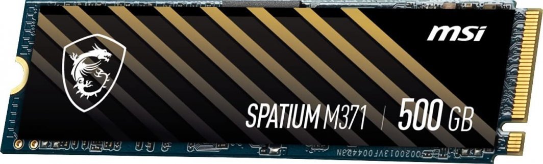 MSI Spatium M371 SSD, 500GB, M.2 2280 PCI-E x4 Gen3 NVMe - Thumbnail 2