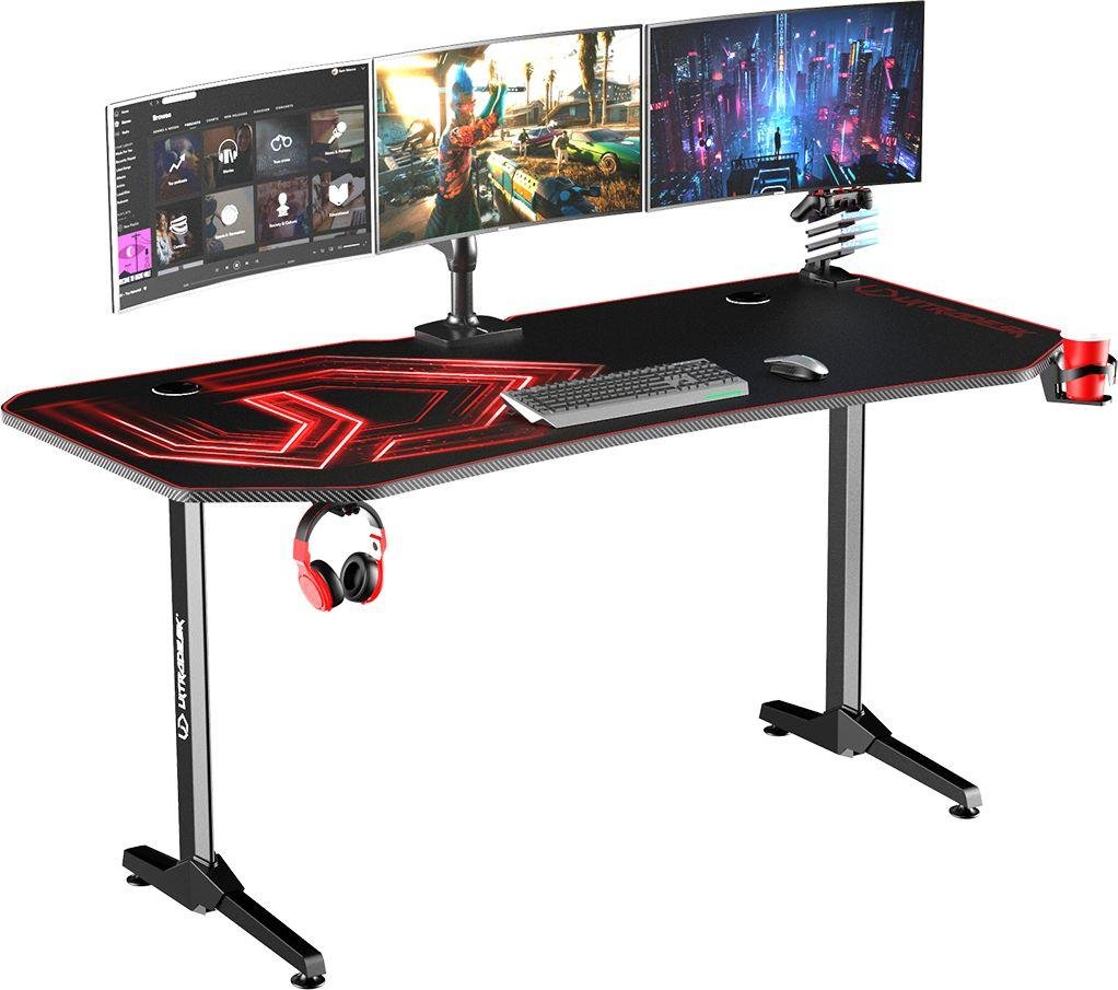 Ultradesk Frag XXL Table, Red/Black - Thumbnail 2