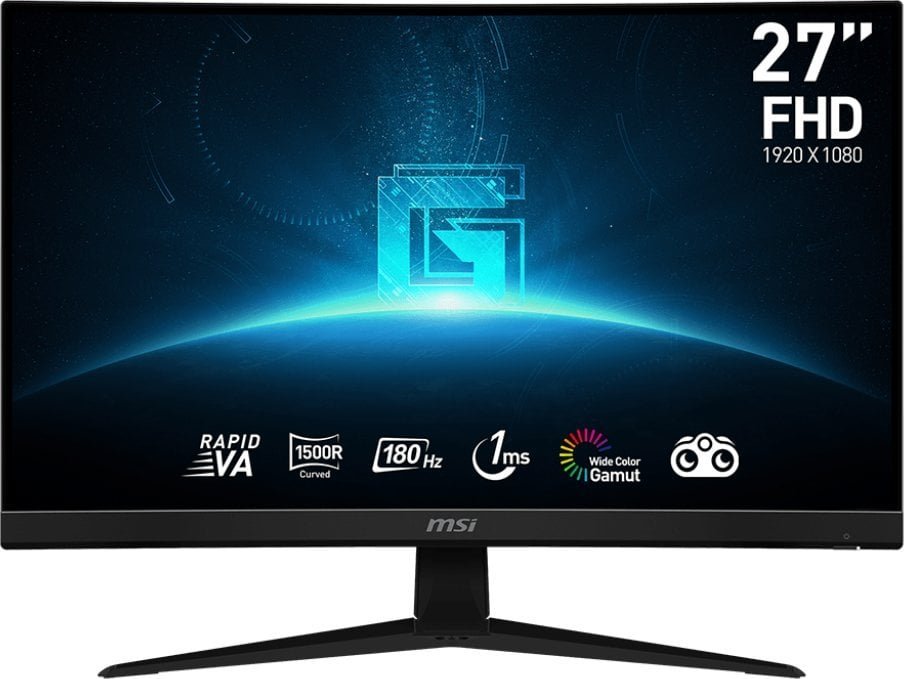 MSI G27C4 E3 Monitor, 27", FHD, 180Hz, Black - Image 1