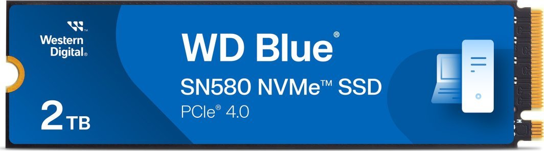 WD SN580 SSD, 2TB, M.2 2280 PCI-E x4 Gen4 NVMe - Thumbnail 2