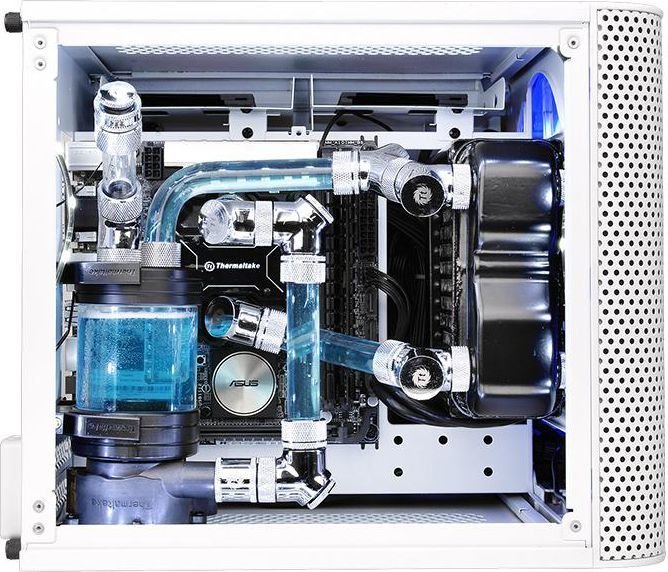 Thermaltake Core V1 Snow Edition Case, Mini Tower - Thumbnail 20