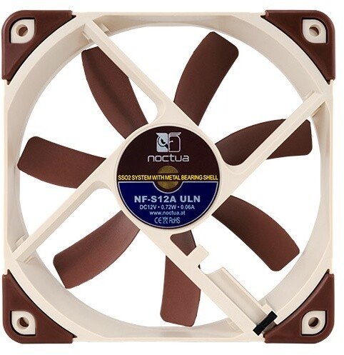 Noctua NF-S12A ULN Cooler, 120 mm, Brown - White - Image 1