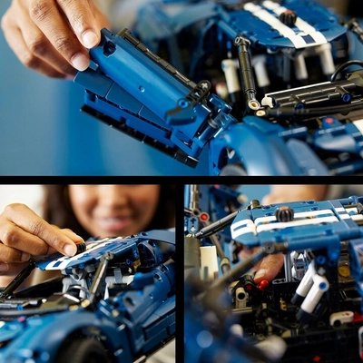 LEGO Technic 42154 2022 Ford GT Set, 1,466 Pieces - Thumbnail 3