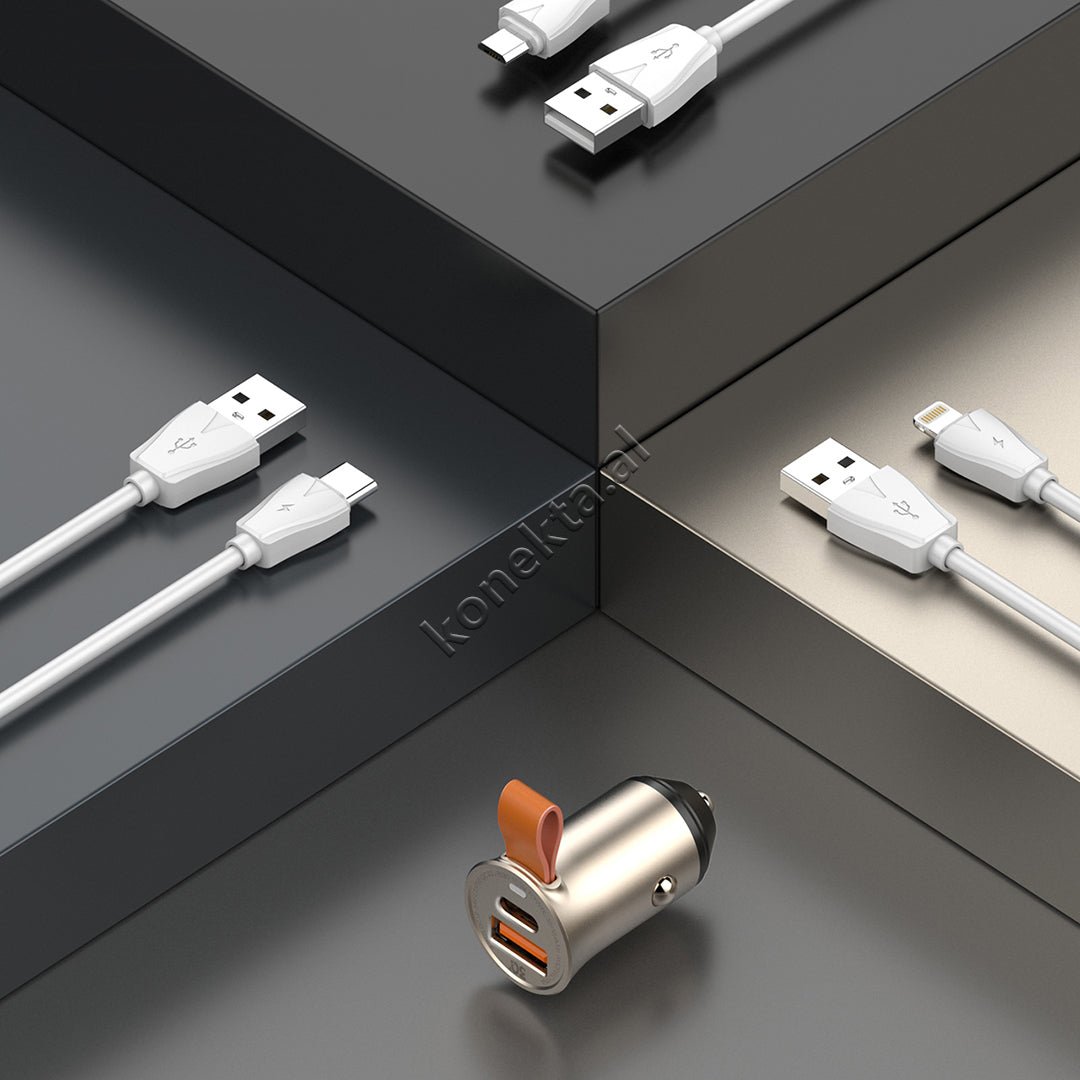LDNIO 30W Car Charger Adapter, Black / Silver - Thumbnail 8