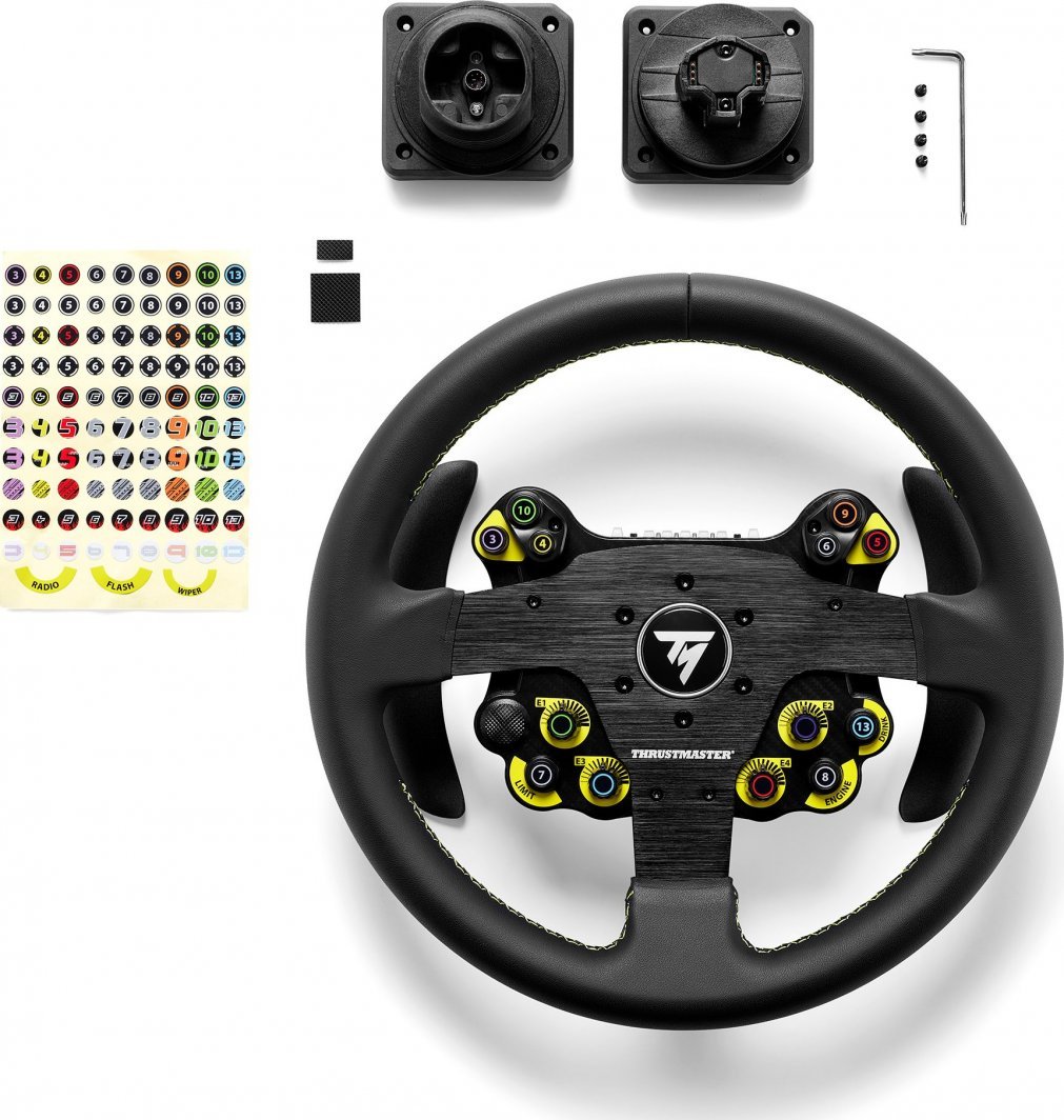 Thrustmaster EVO Racing 32R Steering Wheel, Leather - Thumbnail 4