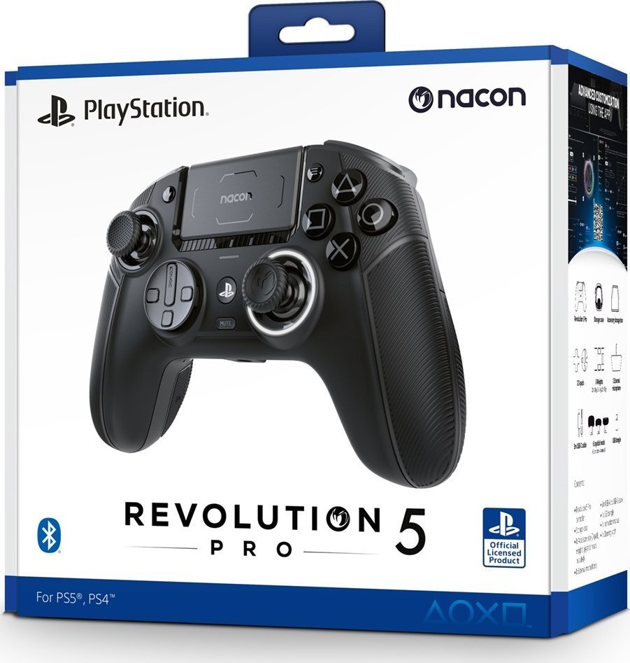 Nacon Revolution 5 Pro Controller, Wireless, Black - Thumbnail 2