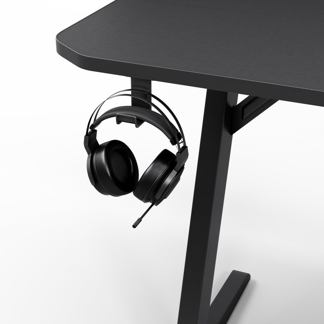 SENSE7 Classic Desk, 140cm x 60cm, Black - Thumbnail 9