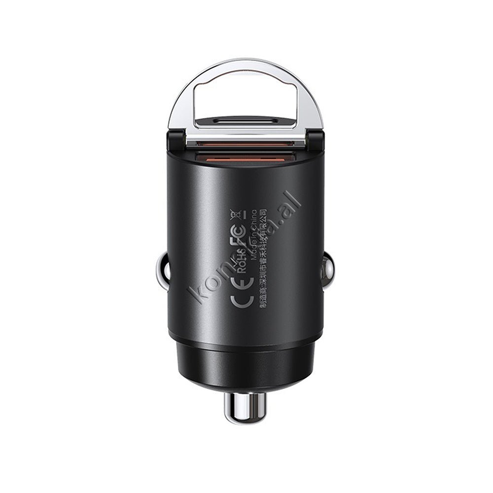 REMAX 30w Fast Charge Car Charger, Black - Thumbnail 3