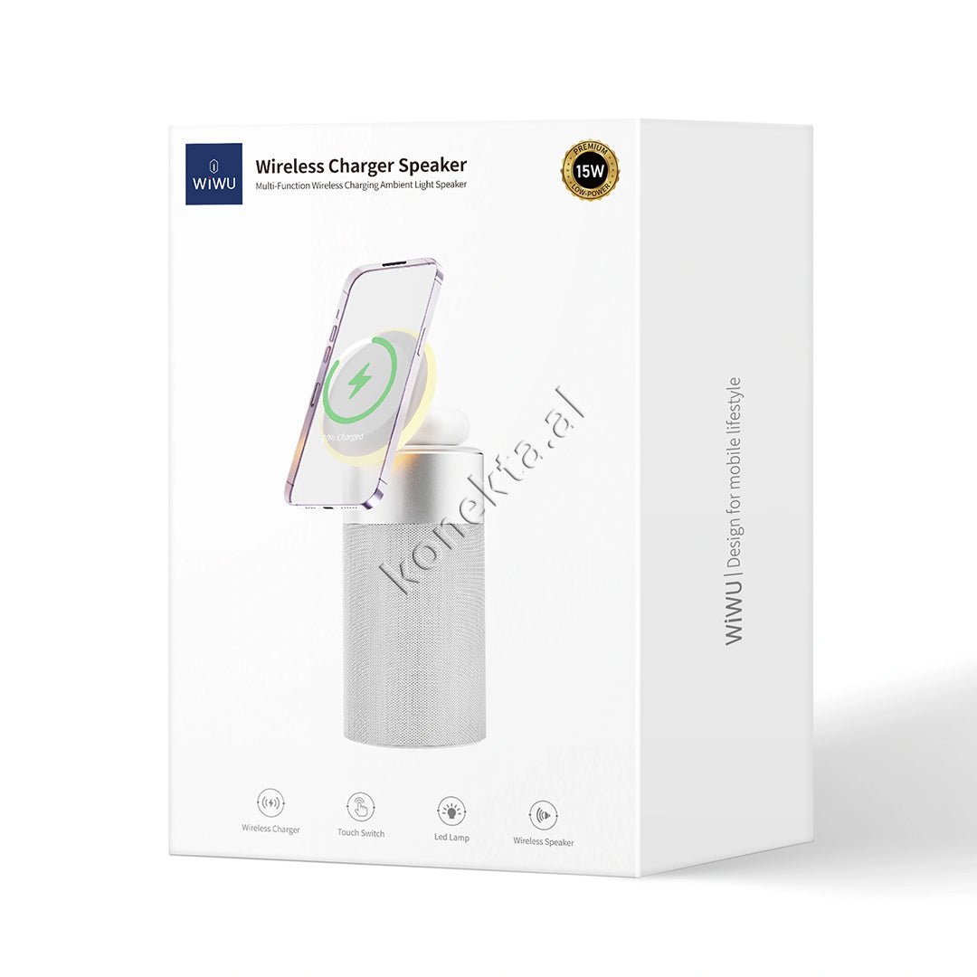 WiWU Wireless Charger, Grey - Thumbnail 6