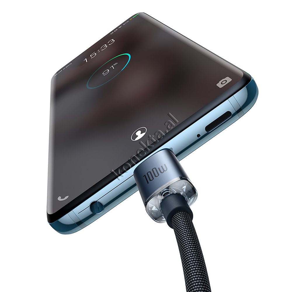 Baseus Type-C to Type-C Cable, 100W, 1m & 2m - Thumbnail 4