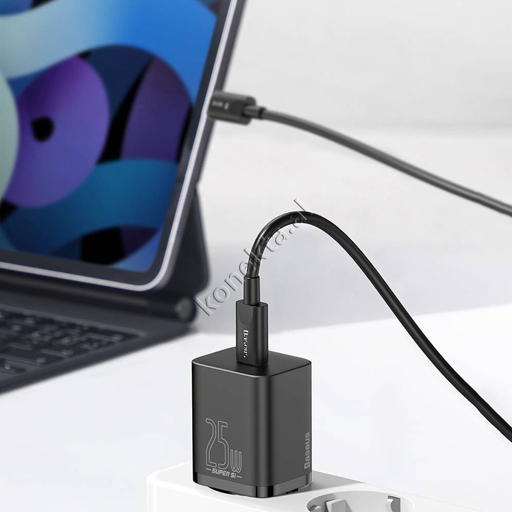 Baseus Charger with Type-C Port and 20W Charging Cable - Thumbnail 25