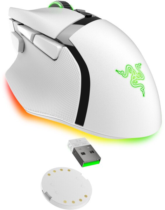 Razer Basilisk V3 Pro Mouse, White - Thumbnail 4