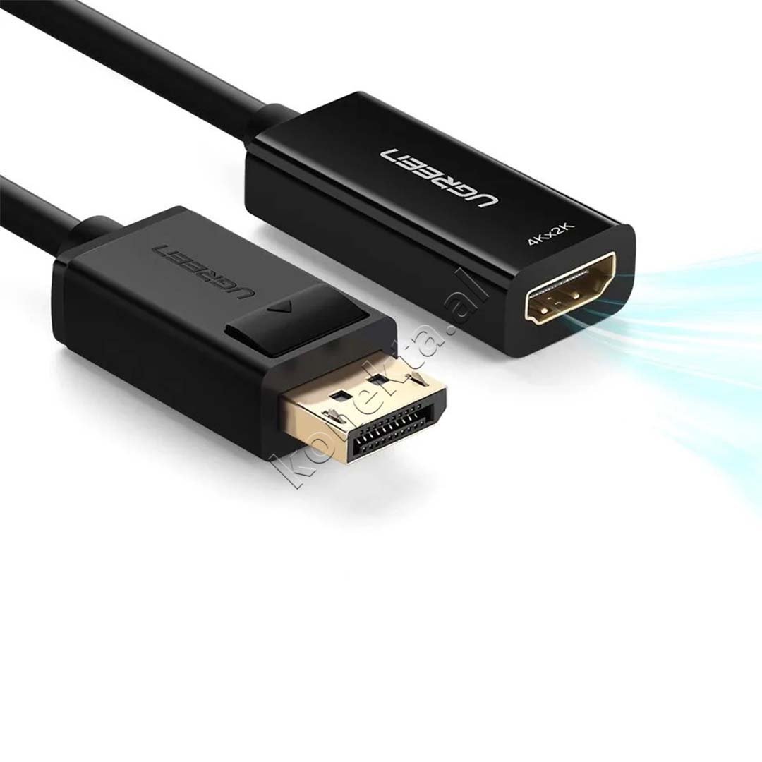 UGreen DisplayPort to HDMI Adapter 4K/1080p, 25cm, Black - Thumbnail 4