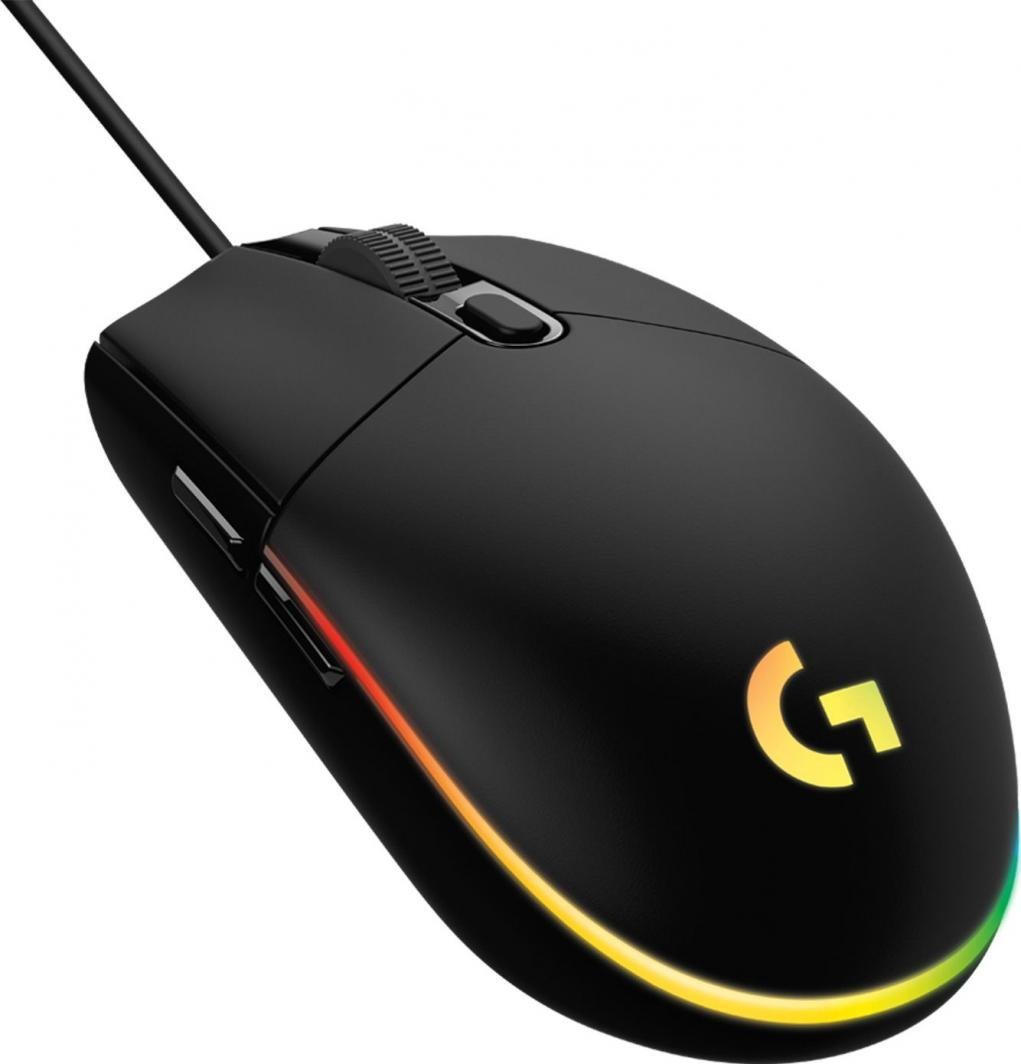 Logitech G102 LightSync Mouse, Black - Image 1