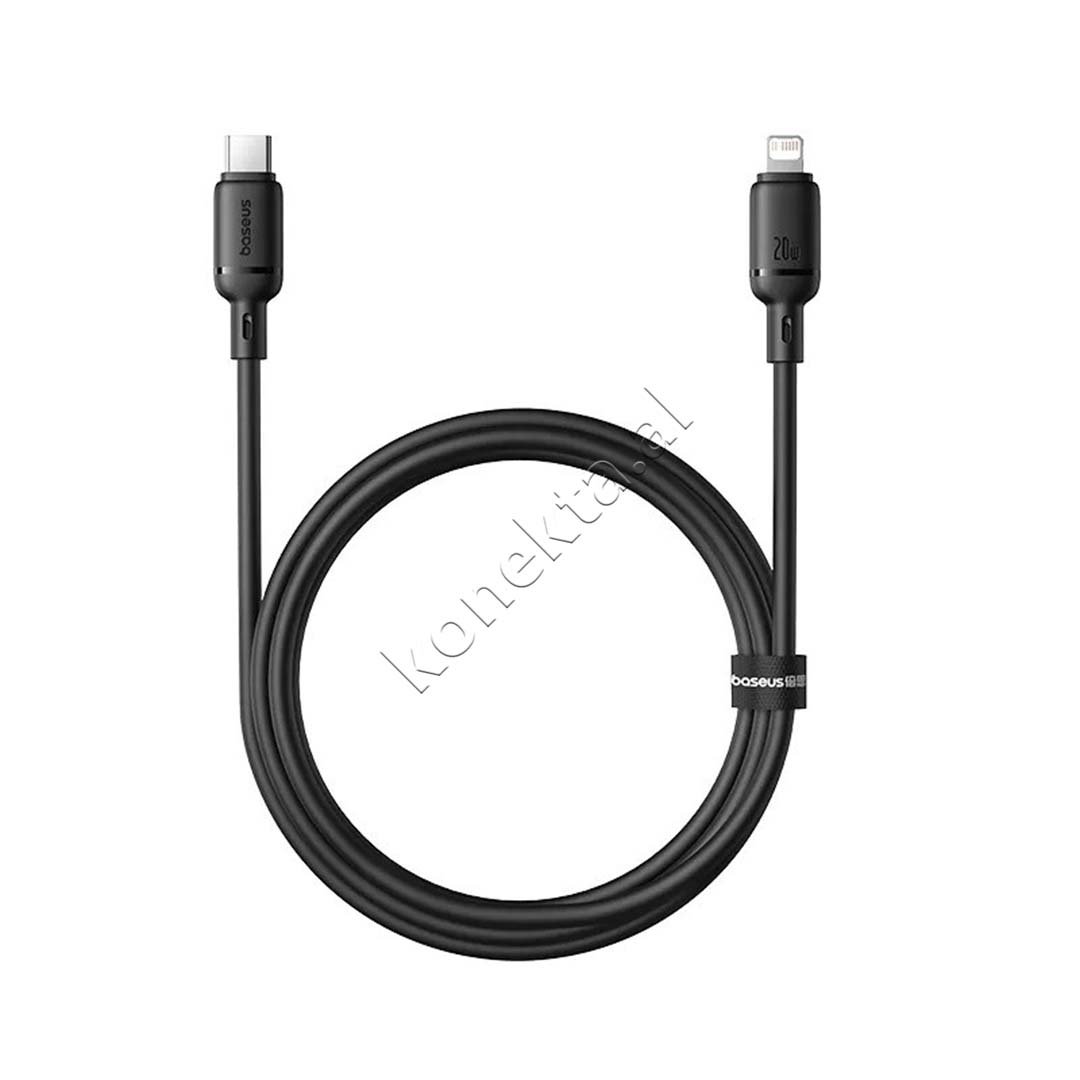 Baseus Silky Type-C to Lightning Charging Cable, 20W, 1M - Image 1