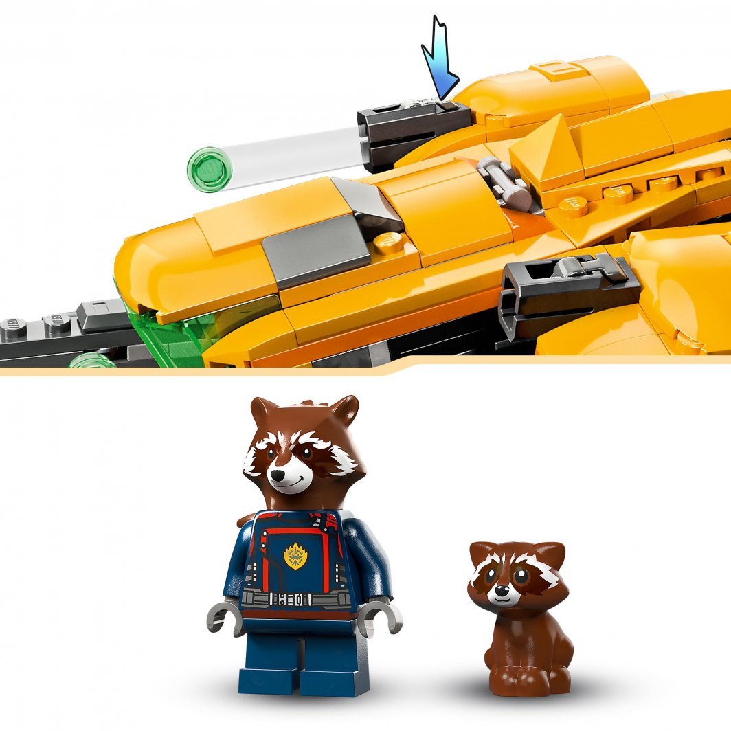 LEGO Marvel 76254 Little Rocket's Spaceship, 330 pjesë - Thumbnail 4