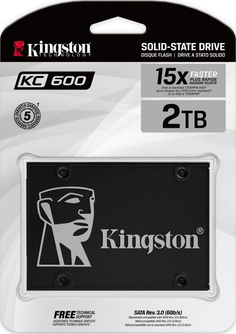 Kingston KC600 SSD, 2TB, 2.5" SATA III - Thumbnail 4