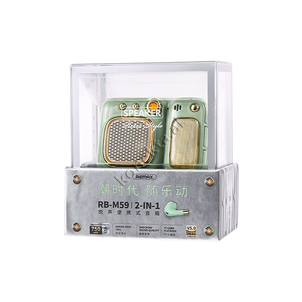 REMAX Bluetooth Speaker with Integrated Single Earbud - Thumbnail 2