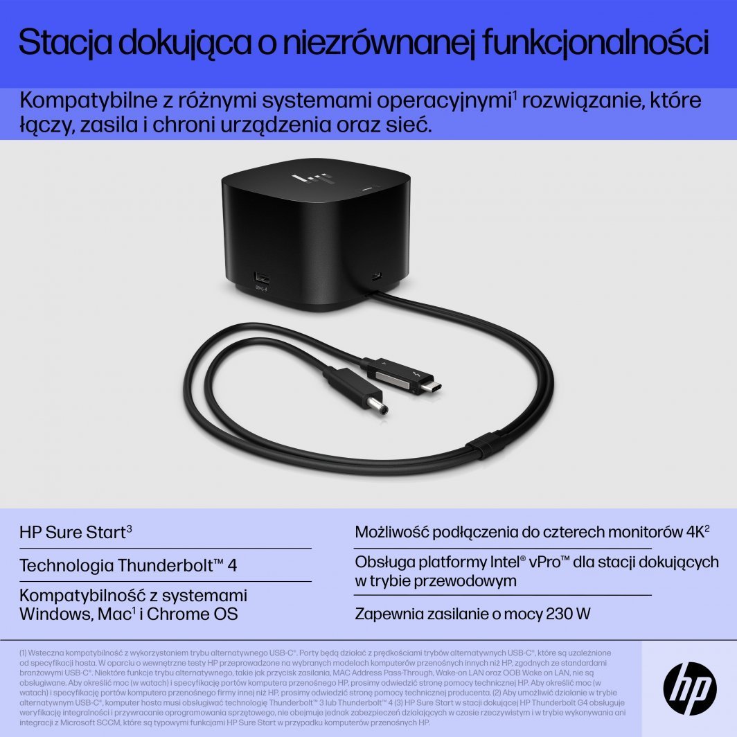 HP Thunderbolt 4 Docking Station, 280W, Black - Thumbnail 14
