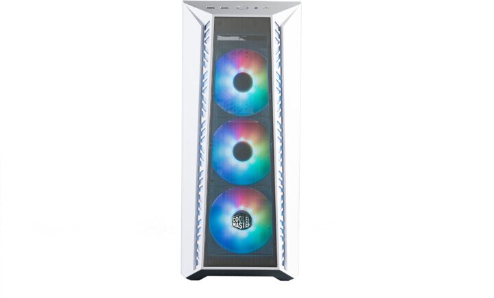 Cooler Master MasterBox 520 Mesh Case, Transparent Side, White - Thumbnail 2