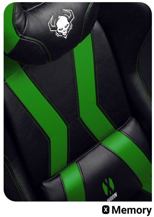 Diablo Chairs X-Horn 2.0 Chair, Black / Green - Thumbnail 6