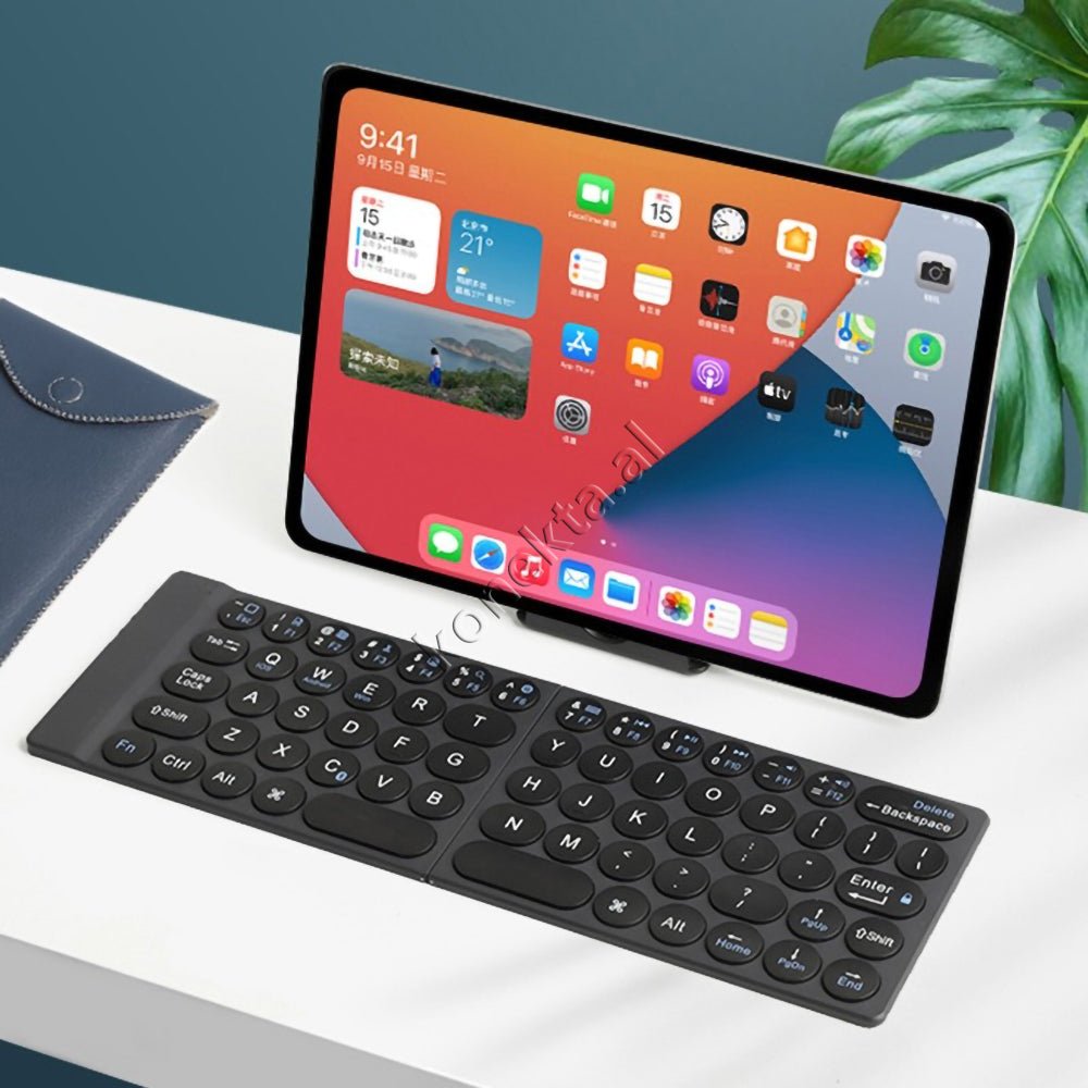 WiWU Wireless Keyboard, Foldable, Bluetooth, with Stand and Carrying Case - Thumbnail 2