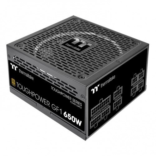 Thermaltake Toughpower Power Supply, 650W, 80 PLUS Gold, Black - Thumbnail 4