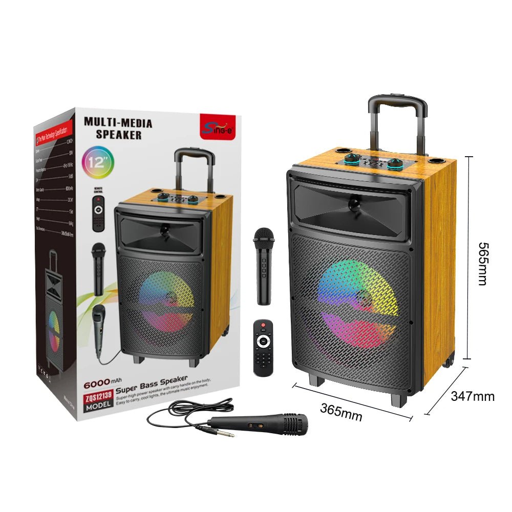 Sing-E ZQS12139 Speaker, 40W, 12" Subwoofer, with Microphone - Thumbnail 2