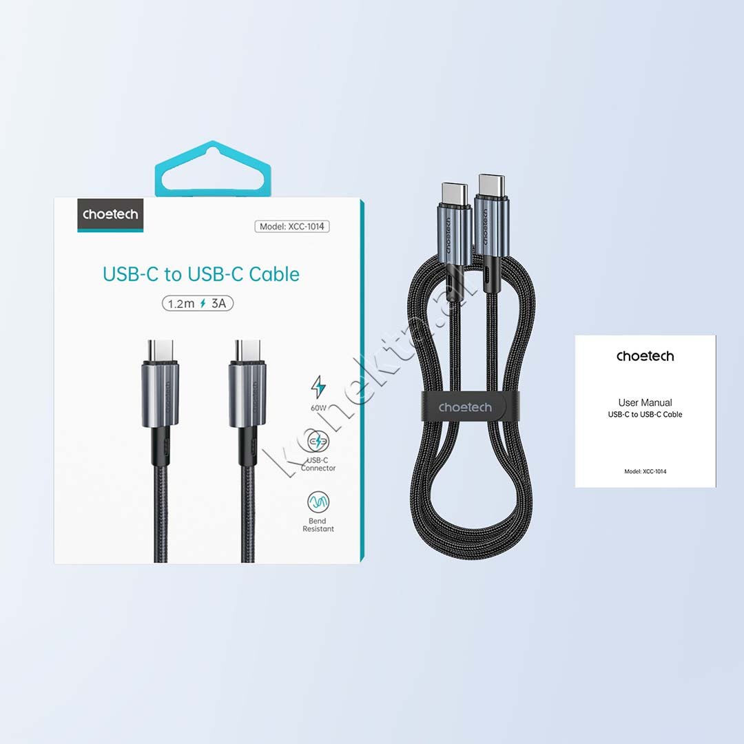 Choetech Type-C Cable, 60W, 1.2m - Thumbnail 6