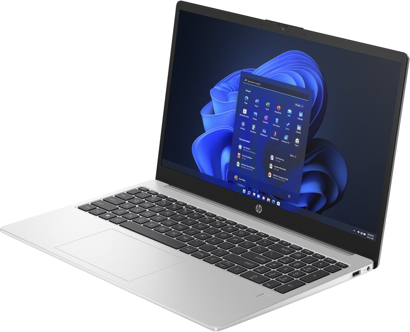 HP 255 G10 Laptop, 15.6" Full HD, AMD Ryzen™ 5 7530U, 16GB DDR4-SDRAM, 512 GB SSD, Silver - Thumbnail 4