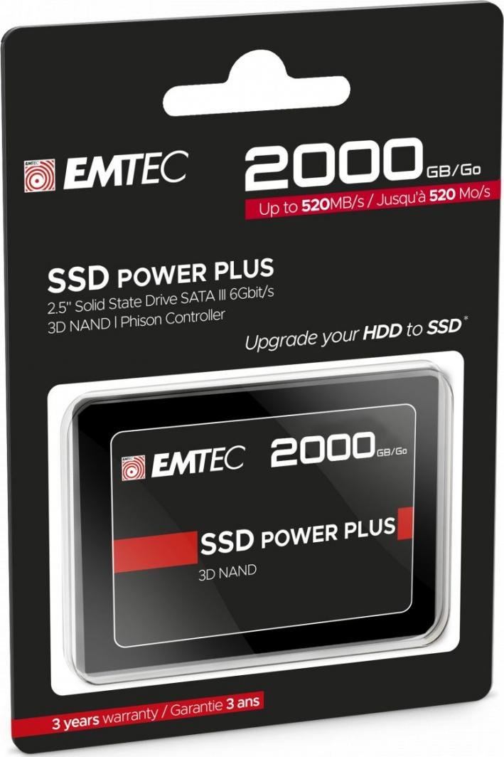 Emtec X150 Power Plus SSD, 2TB, 2.5" SATA III - Thumbnail 3