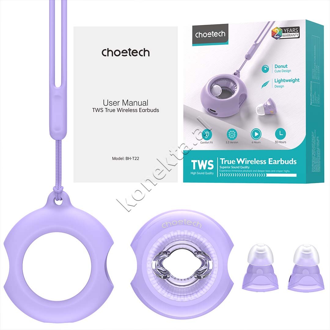Choetech Bluetooth Headphones, Blue, Violet - Thumbnail 19