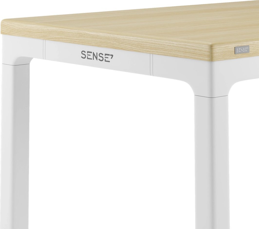 SENSE7 MANMA Tavolinë, 160cm x 80cm, E Bardhë/ Druri - Thumbnail 12