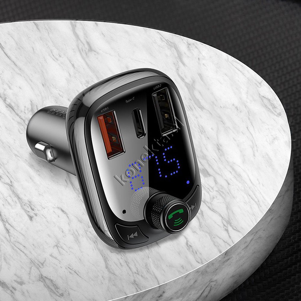 Baseus Karikues I Shpejte 36w Makine Me Mp3 Me Bluetooth Dhe Panel Digjital - Thumbnail 20