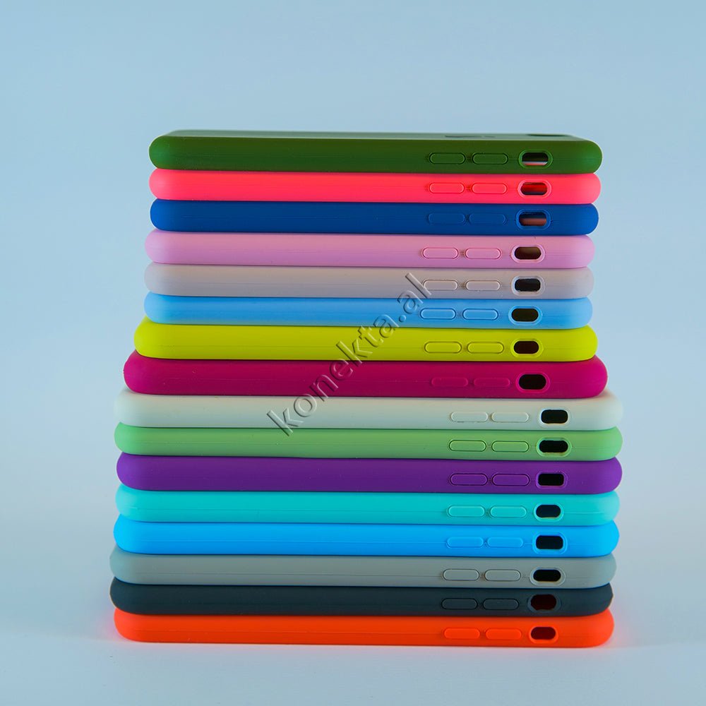 Apple Silicone Case for iPhone 6 / 6s / 6 Plus / 6s Plus, Black / Red / Green / Yellow / Blue / Pink / Violet - Thumbnail 2