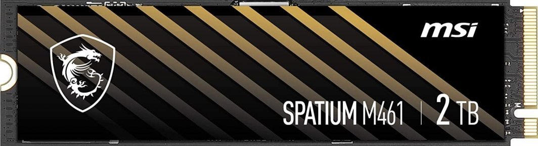 MSI Spatium M461 SSD, 2TB, M.2 2280 PCI-E x4 Gen4 NVMe - Image 1