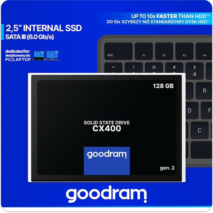 GOODRAM CX400 Gen.2 SSD, 2.5", 128GB - Thumbnail 6
