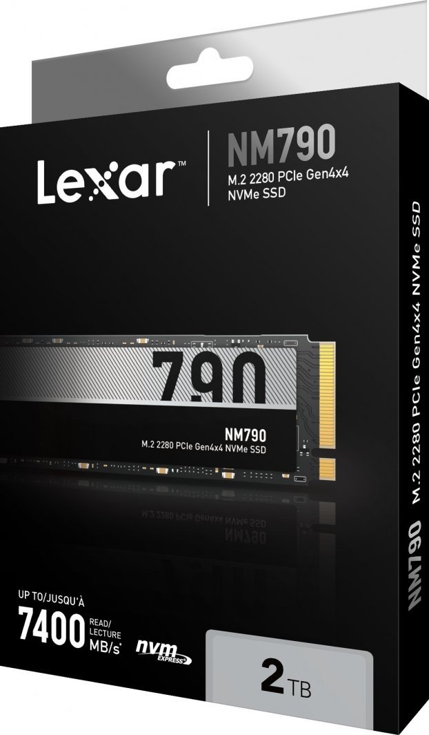 Lexar NM790 SSD, 2TB, M.2 2280 PCI-E x4 Gen4 NVMe - Thumbnail 2