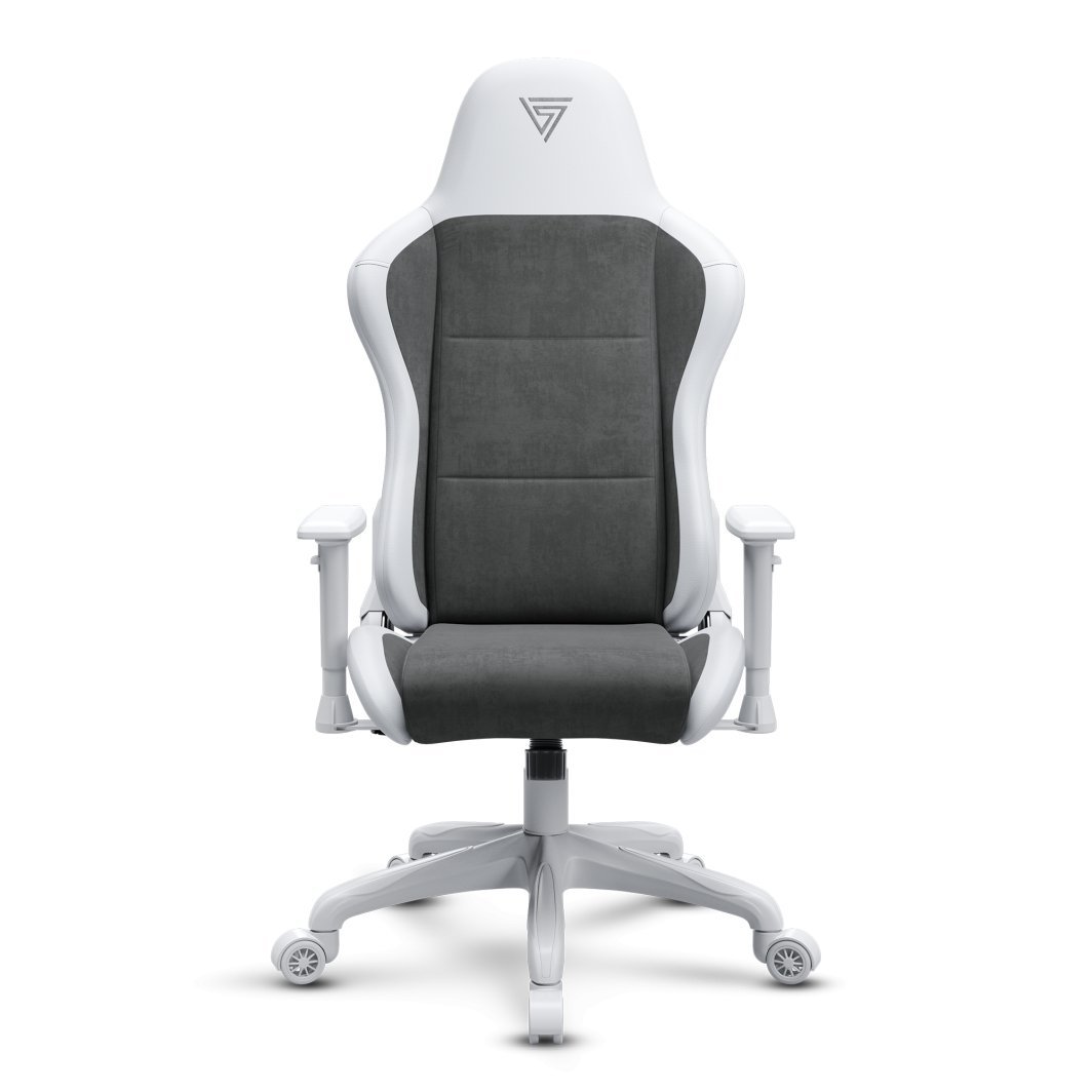 SENSE7 Spellcaster FUKU Chair, Material + Leather, Grey/White - Thumbnail 3