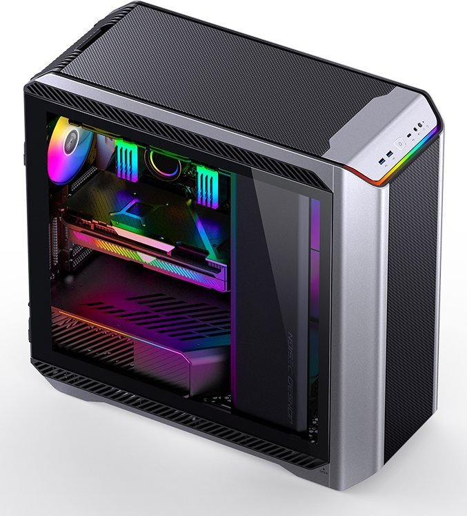 Jonsbo D500 ARGB Case, Black and Silver, Full Tower - Thumbnail 11