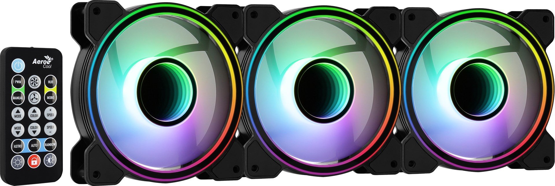 Aerocool Mirage 12 ARGB Pro Cooler, 12 cm, Black - Thumbnail 3