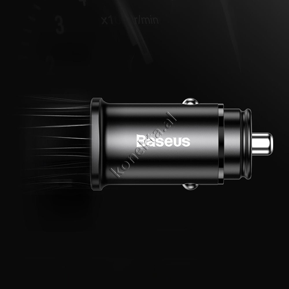 Baseus Adaptor Karikimi Inteligjent Per Makine 30w, E Zeze / E Kuqe / E Argjendte - Thumbnail 6