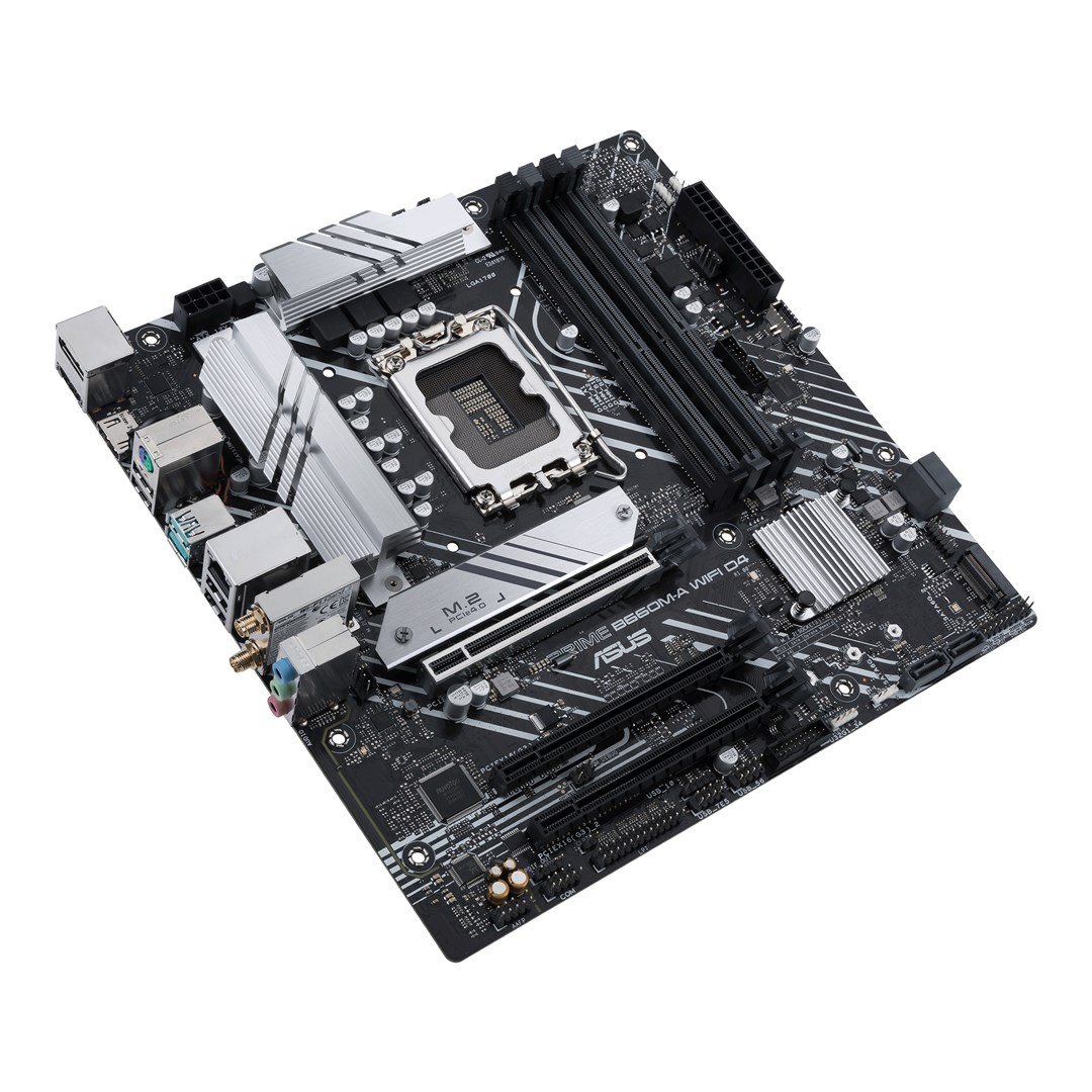 ASUS PRIME B660M-A WiFi D4 Intel B660 LGA 1700 Micro ATX Motherboard - Thumbnail 4